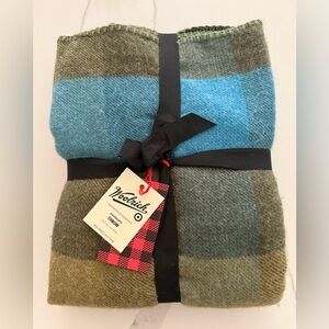 Woolrich X Target Throw Blanket Blue / Green 50x70 NEW